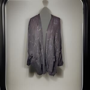 La Fixsun Linen Open Front Oversize Cardigan Pockets Lagenlook Brown One Size XL